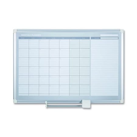 Bi-Silque Dry-Erase Board, Monthly Planner, 36inx24in, White; BOARD, DRYERAS, MONTHLY, 2X3 GA0397830
